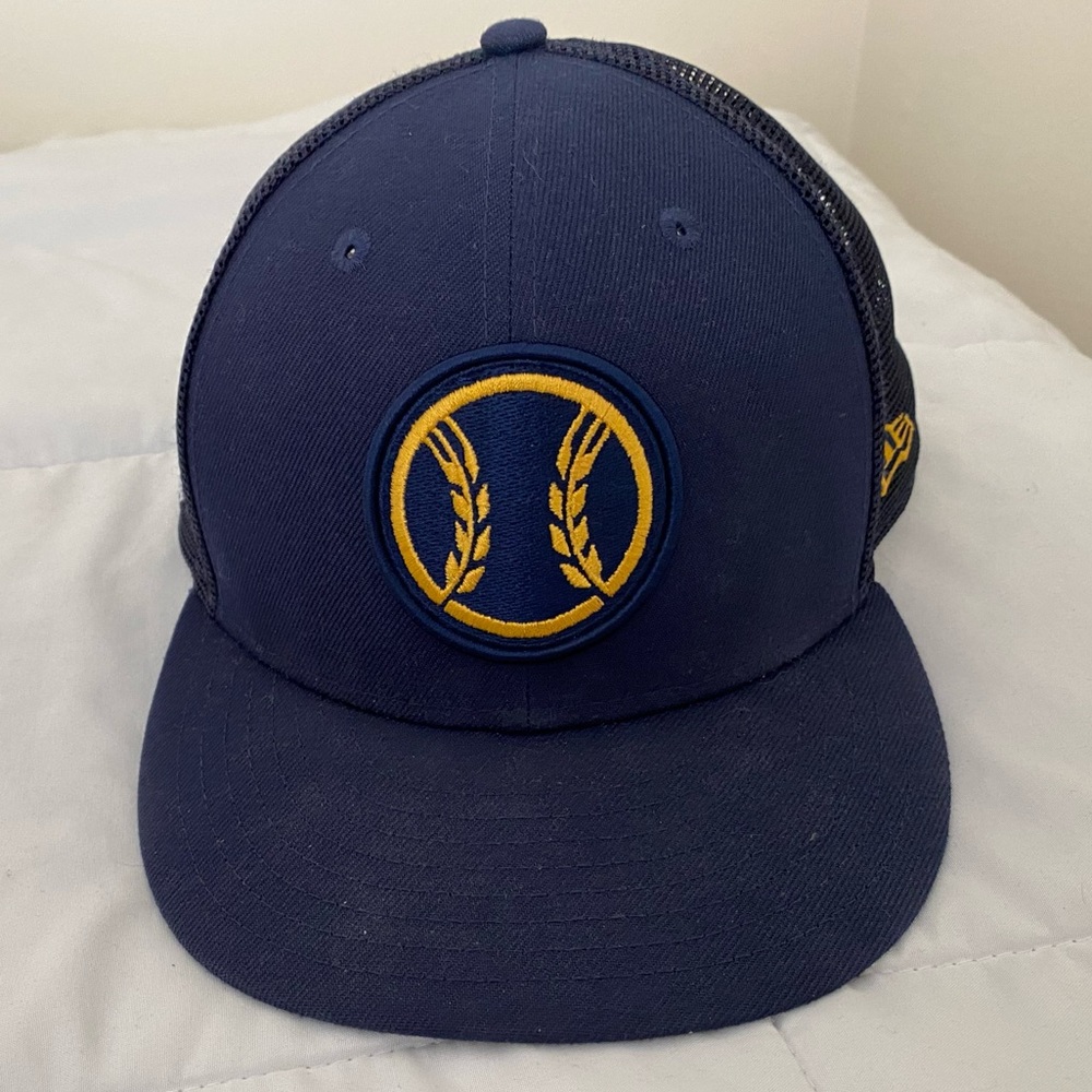 Milwaukee Brewers New Era 59fifty Fitted Hat Size 7 1/4